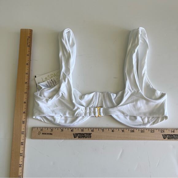 L*Space WHITE Tori Underwire Bikini Top - Picture 10 of 11